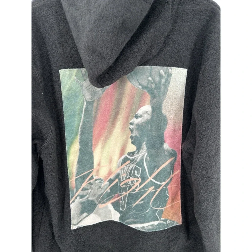 Nike Air Jordan Casual Printing Sports Plush Hoodie Sweatshirt DC9585-010 Medium